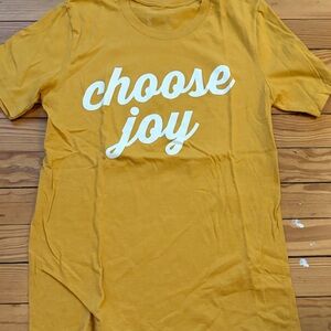 Yellow 'Choose Joy' T-Shirt